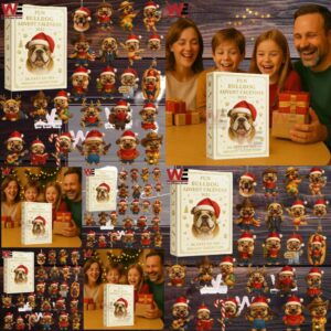 Fun Bulldog Advent Calendar 2025 Christmas