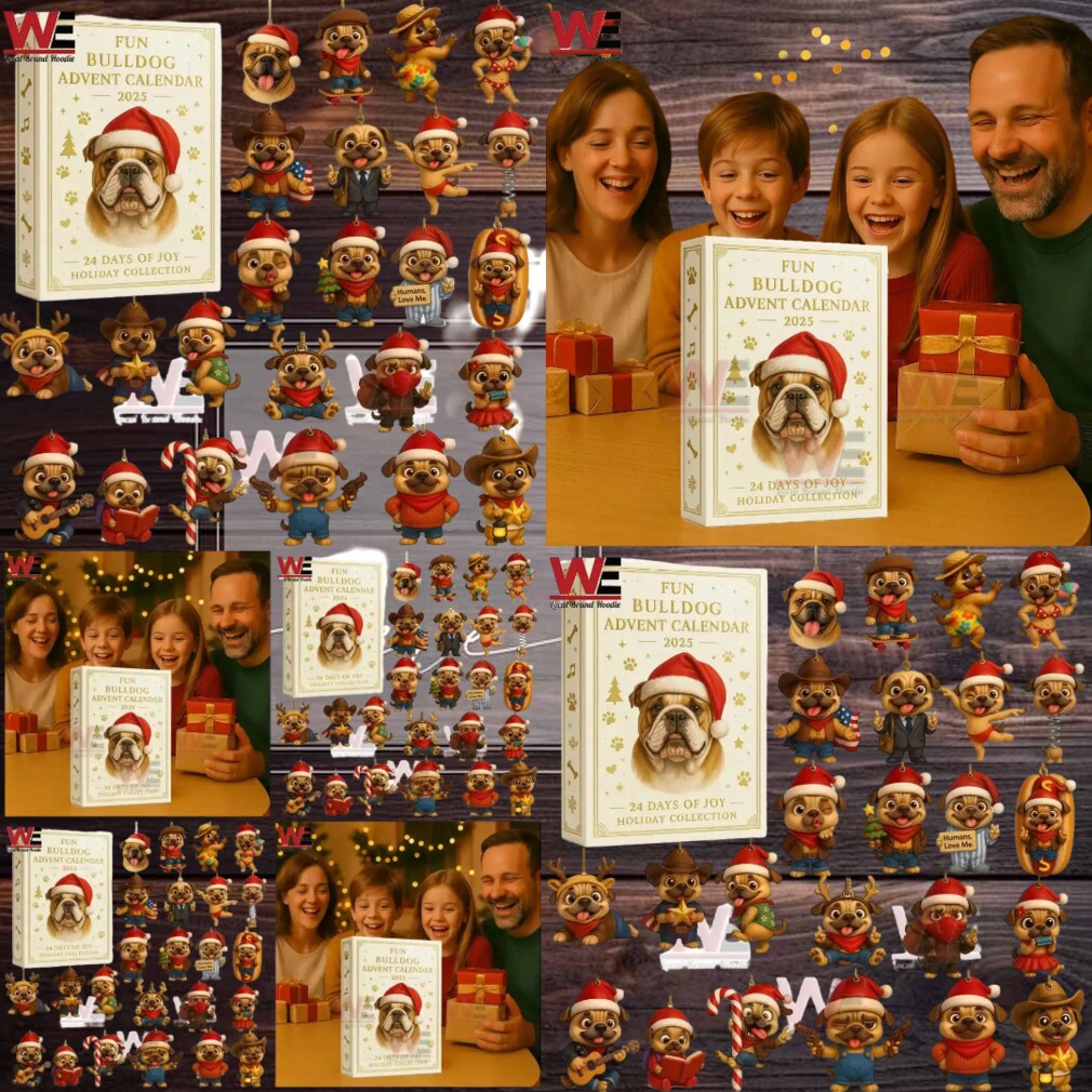 Fun Bulldog Advent Calendar 2025 Christmas Fun Bulldog Advent Calendar 2025 Christmas