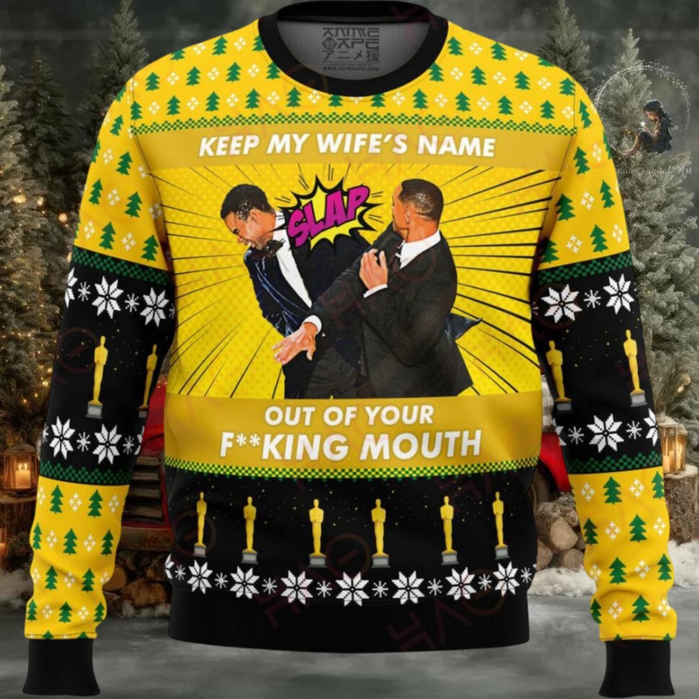 Funny Christmas Sweater – Keep My Wife’S Name Out Of Your Mouth Design – Unisex Holiday Jumper Funny Christmas Sweater – Keep My Wife’S Name Out Of Your Mouth Design – Unisex Holiday Jumper