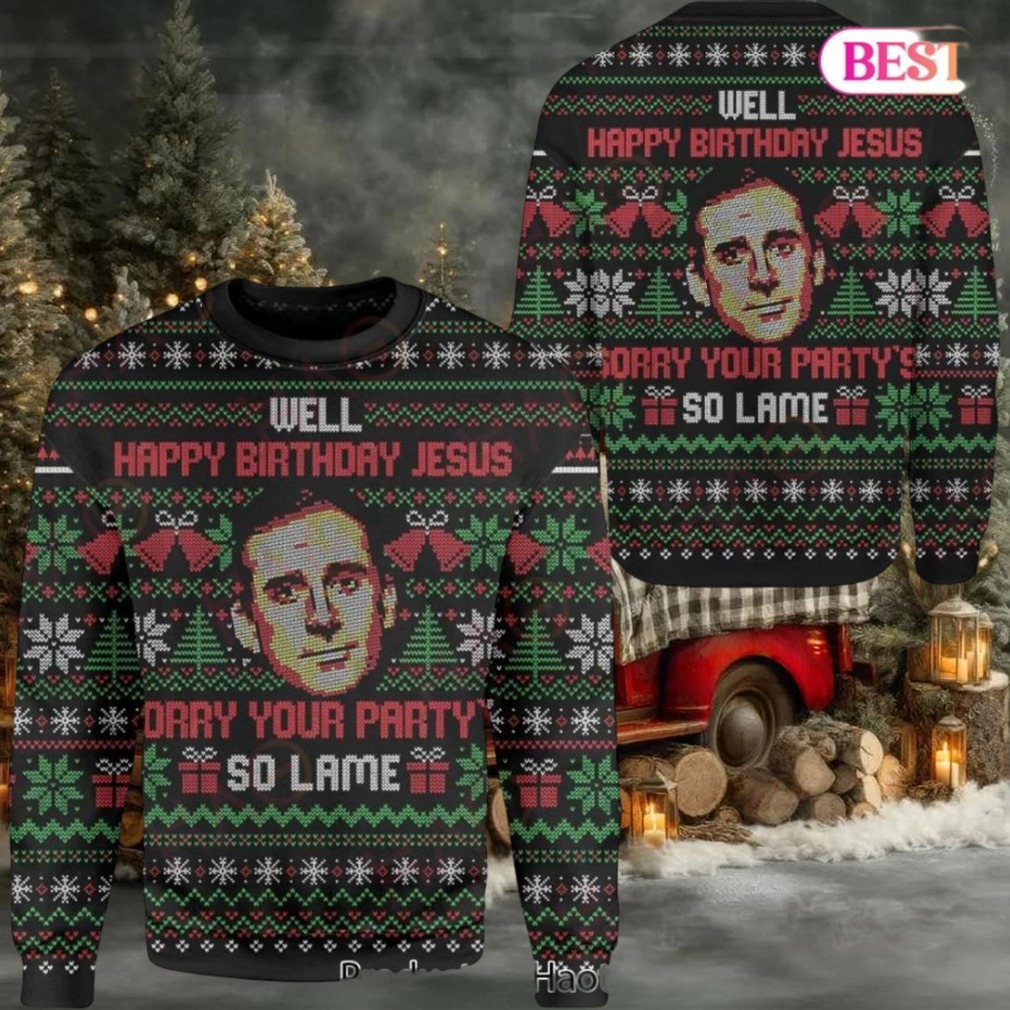 Funny Christmas Sweater – ‘Happy Birthday Jesus, Sorry Your Party’S So Lame’ – Perfect Ugly Xmas Gift! Funny Christmas Sweater – ‘Happy Birthday Jesus, Sorry Your Party’S So Lame’ – Perfect Ugly Xmas Gift!