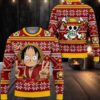 Gear 5 Joy Boy One Piece Ugly Christmas Sweater