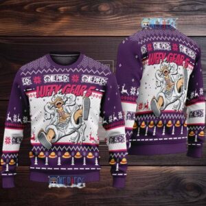 Gear 5 Joy Boy One Piece Ugly Christmas Sweater