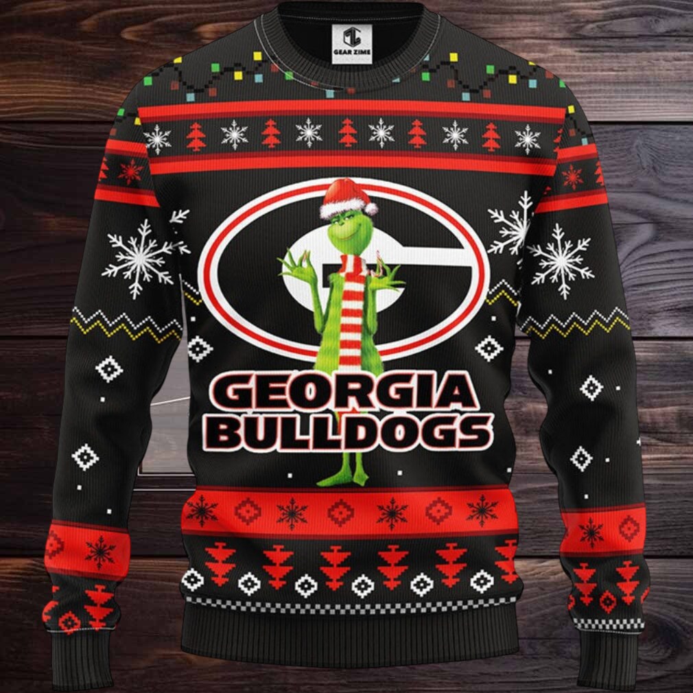 Georgia Bulldogs Funny Grinch Ugly Christmas Sweater, Grinch Xmas Sweater Georgia Bulldogs Funny Grinch Ugly Christmas Sweater, Grinch Xmas Sweater