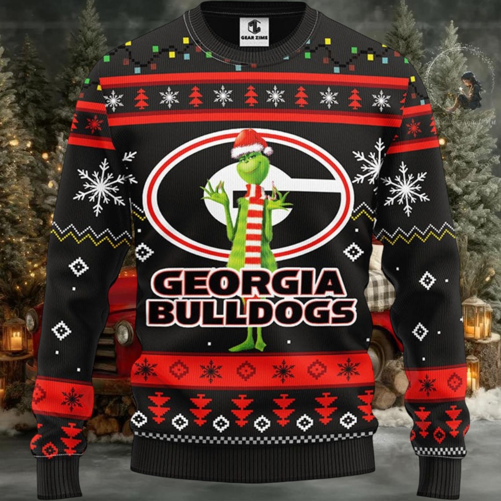 Georgia Bulldogs Funny Grinch Ugly Christmas Sweater, Grinch Xmas Sweater Georgia Bulldogs Funny Grinch Ugly Christmas Sweater, Grinch Xmas Sweater