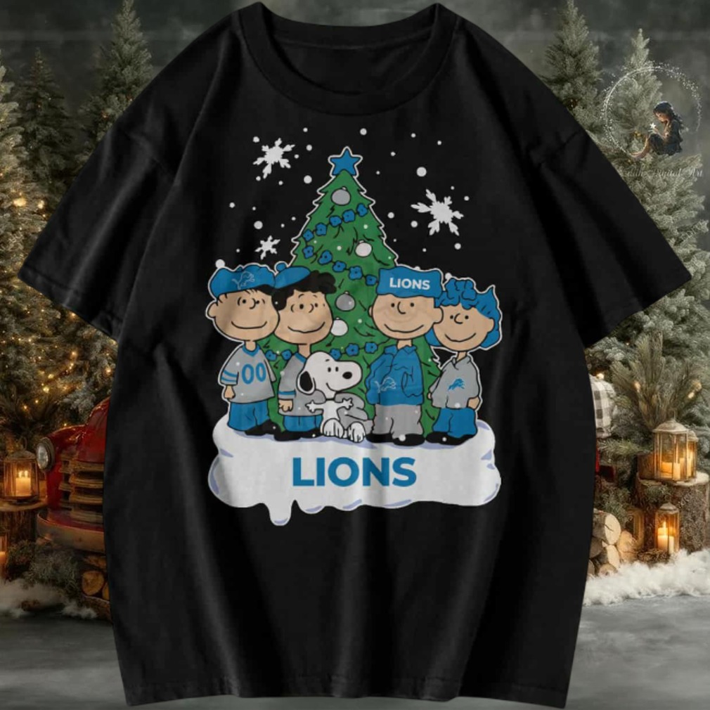Snoopy and Friends Detroit Lions Christmas Shirt Snoopy and Friends Detroit Lions Christmas Shirt