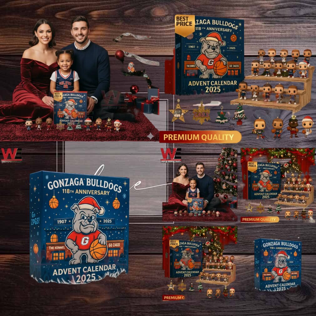 Gonzaga Bulldogs men’s basketball 2025 Advent Calendar Christmas Gonzaga Bulldogs men’s basketball 2025 Advent Calendar Christmas