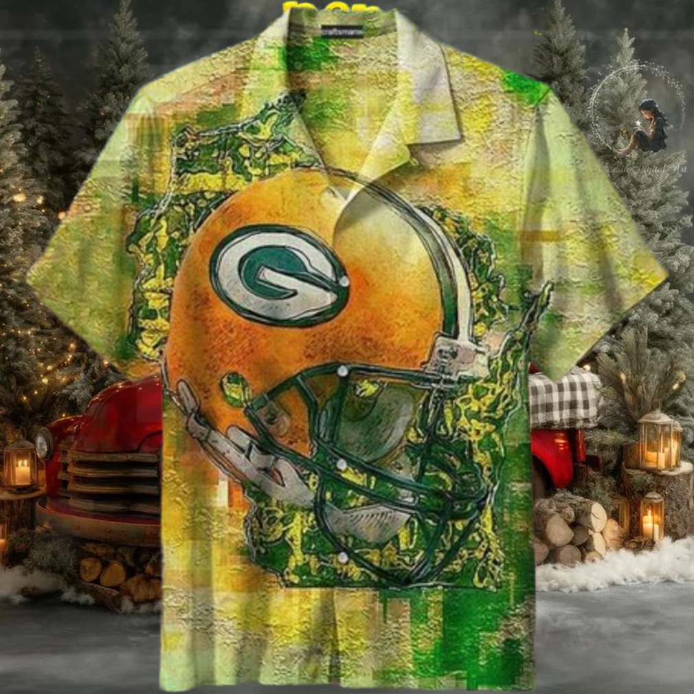 Green Bay Packers Canvas Men’s Hawaiian Shirt