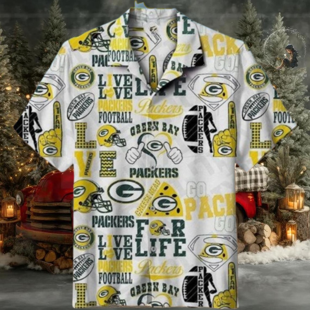 Green Bay Packers Life Love Big Fan Hawaiian Shirt