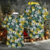 Green Bay Packers Hibiscus Logo Straight Hawaiian Shirt Green Bay Packers Hibiscus Logo Straight Hawaiian Shirt