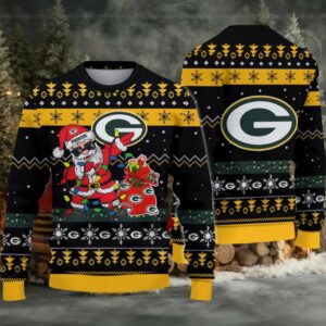 Green Bay Packers Santa Claus Ugly Christmas Sweater