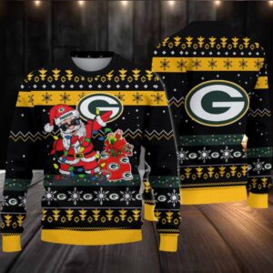 Green Bay Packers Santa Claus Ugly Christmas Sweater