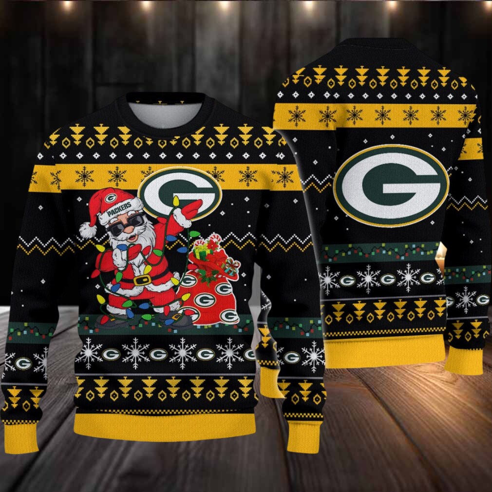 Green Bay Packers Santa Claus Ugly Christmas Sweater Green Bay Packers Santa Claus Ugly Christmas Sweater