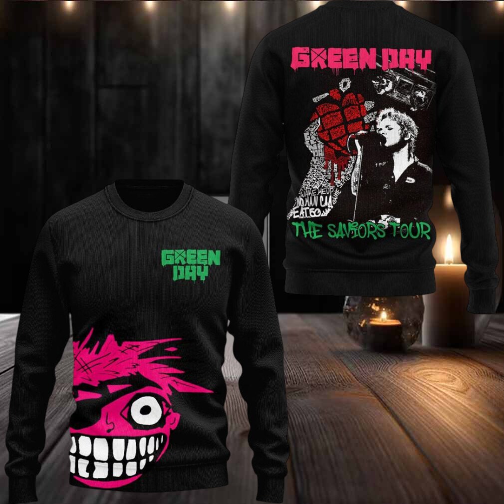 Green Day The Savior Tour Ugly Christmas Sweater Green Day The Savior Tour Ugly Christmas Sweater