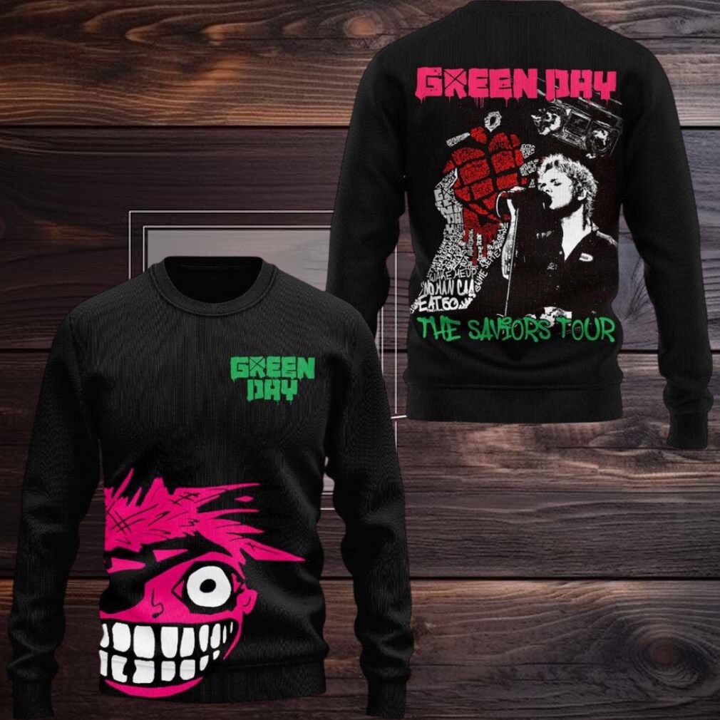 Green Day The Savior Tour Ugly Christmas Sweater Green Day The Savior Tour Ugly Christmas Sweater