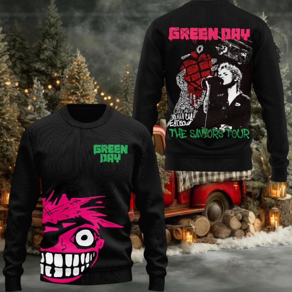 Green Day The Savior Tour Ugly Christmas Sweater Green Day The Savior Tour Ugly Christmas Sweater