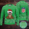 Black & Green Zigzag Knit “Bob Ross Have Yourself a Happy Little Christmas” Ugly Christmas Sweater Black & Green Zigzag Knit “Bob Ross Have Yourself a Happy Little Christmas” Ugly Christmas Sweater
