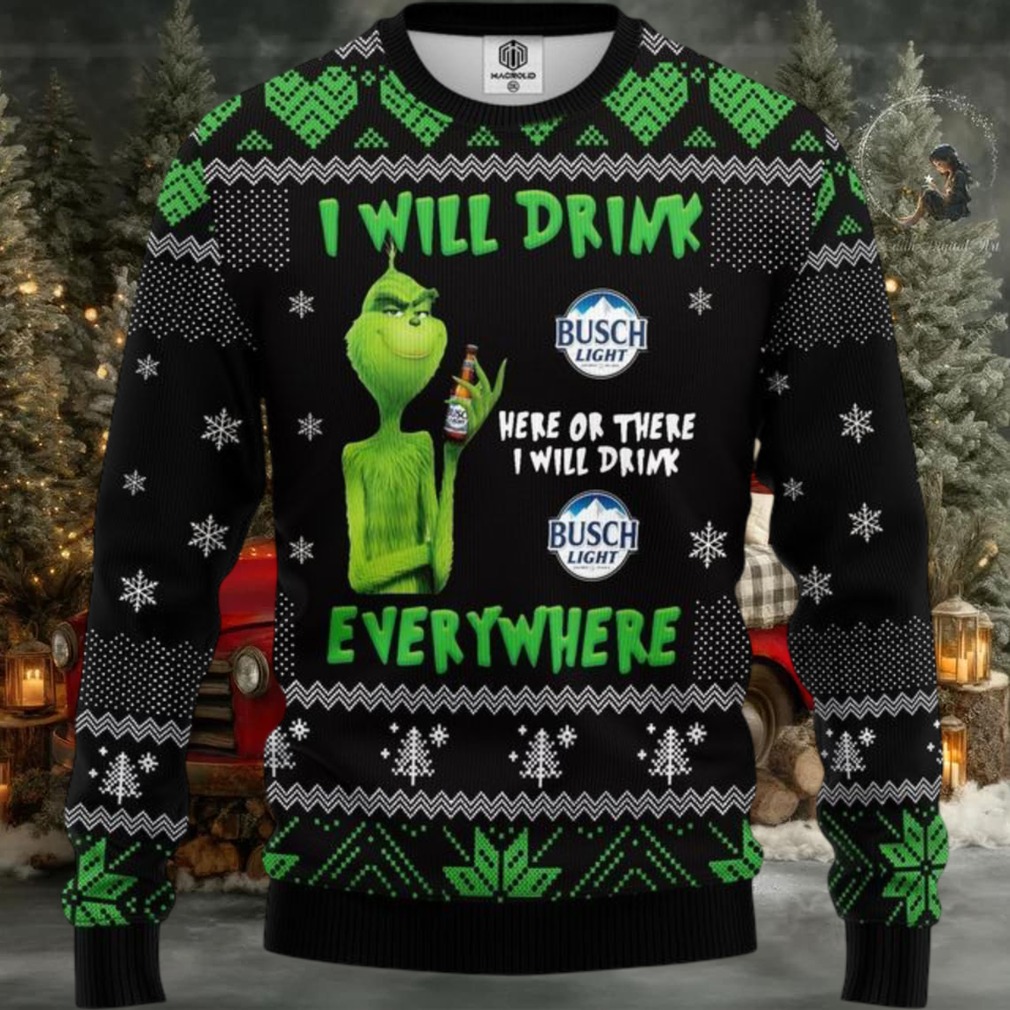Grinch Drunk Busch Beer Ugly Christmas Sweater Amazing Gift Idea Thanksgiving Gift Grinch Drunk Busch Beer Ugly Christmas Sweater Amazing Gift Idea Thanksgiving Gift