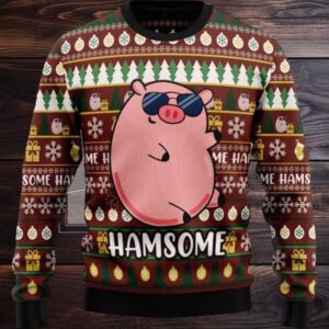 Hamsome Cute Pig Ugly Christmas Sweater