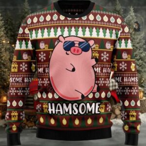 Hamsome Cute Pig Ugly Christmas Sweater