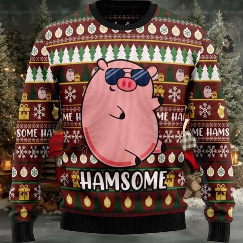Hamsome Cute Pig Ugly Christmas Sweater Hamsome Cute Pig Ugly Christmas Sweater