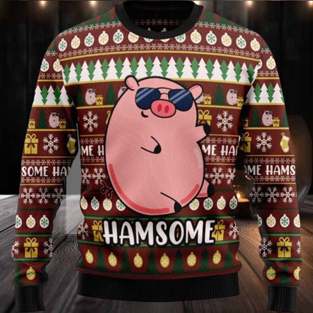 Hamsome Cute Pig Ugly Christmas Sweater Hamsome Cute Pig Ugly Christmas Sweater