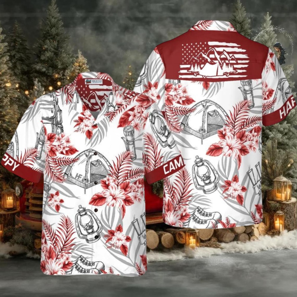 Happy Camper Aloha Hawaiian Shirt