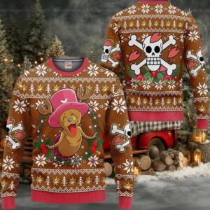 Happy Chopper Anime Xmas One Piece Ugly Christmas Sweater