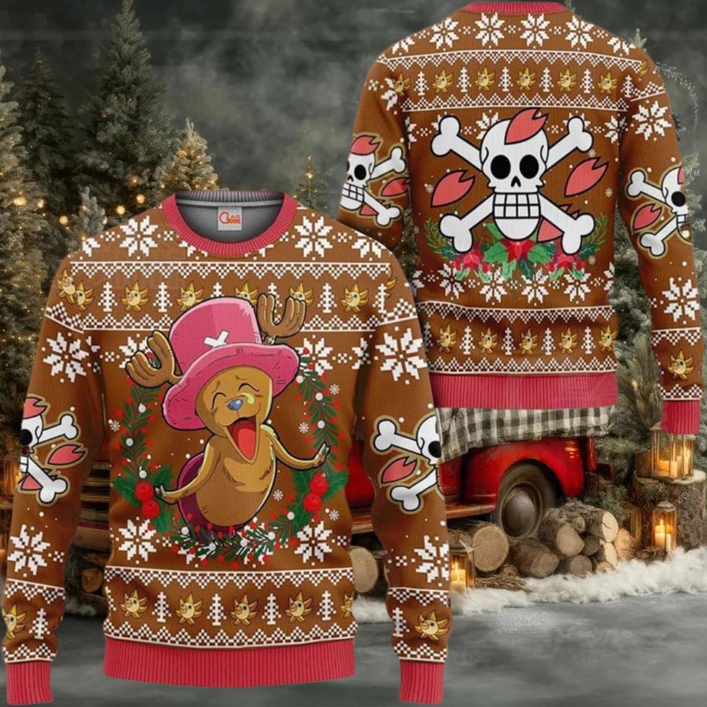 Happy Chopper Anime Xmas One Piece Ugly Christmas Sweater Happy Chopper Anime Xmas One Piece Ugly Christmas Sweater