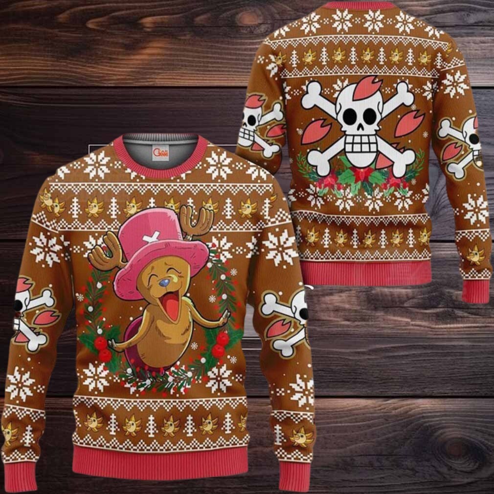 Happy Chopper Anime Xmas One Piece Ugly Christmas Sweater Happy Chopper Anime Xmas One Piece Ugly Christmas Sweater