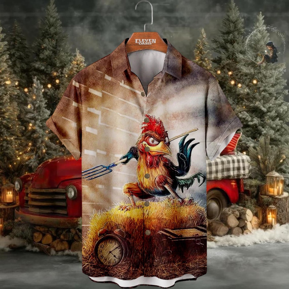 Hawaiian Fun Fighting Chicken Short Sleeve Shirt Hawaiian Fun Fighting Chicken Short Sleeve Shirt