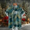 Black and Grey Camo Print with Palm Trees Hawaiian Short Sleeve Shirt Black and Grey Camo Print with Palm Trees Hawaiian Short Sleeve Shirt