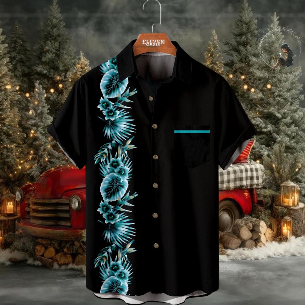 Hawaiian Tropical Night Floral Short Sleeve Shirt Hawaiian Tropical Night Floral Short Sleeve Shirt