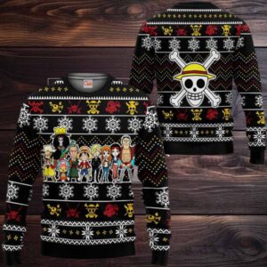 Heart Pirates Anime Xmas Gifts One Piece Ugly Christmas Sweater