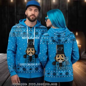 Carolina Panthers Christmas Nutcracker 3D Ugly Hoodie Women