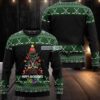 Llama Pattern Ugly Christmas Sweater Green Family Llama Pattern Ugly Christmas Sweater Green Family