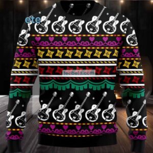 Hockey Teacher Gifts Ugly Christmas Sweater Black Family
