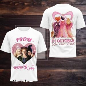 Hocus Pocus In October We Wear Pink Tshirt
