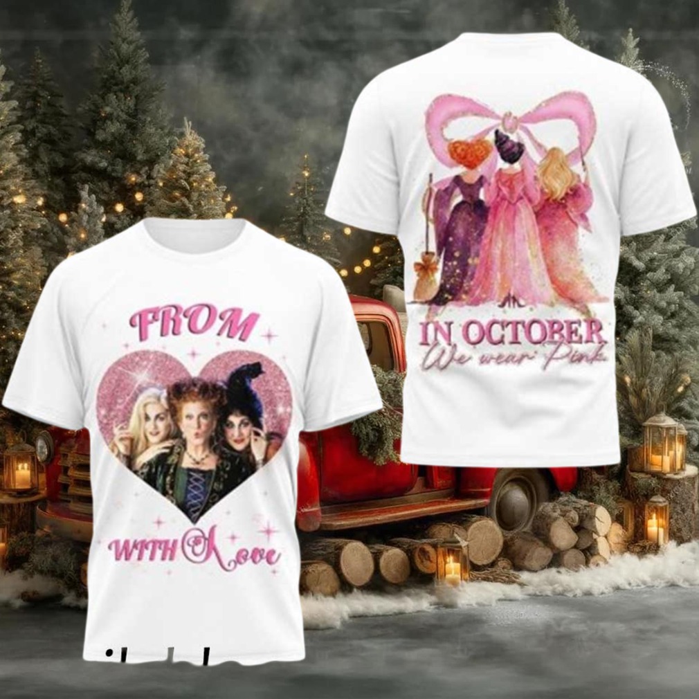 Hocus Pocus In October We Wear Pink Tshirt Hocus Pocus In October We Wear Pink Tshirt