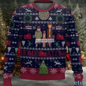 Home Alone Merry Christmas Couples Ugly Sweaters