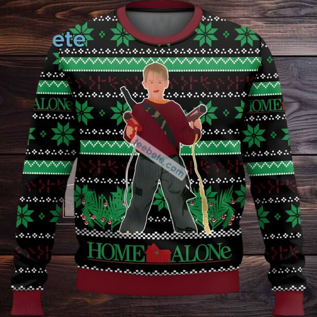 Home Alone Ugly Christmas Sweater Plus Size Green Black Home Alone Ugly Christmas Sweater Plus Size Green Black