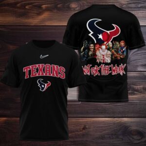 Houston Texans 2025 NFL Not For The Weak Halloween All Over Print Logo Two Sided Shirt