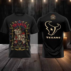 Houston Texans Celebrating The Day Of The Dead Hasta La Muerte 2025 Hoodie T Shirt
