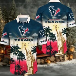 Houston Texans Hawaii Shirt Statue Of Liberty Aloha Shirt Houston Texans Hawaii Shirt Statue Of Liberty Aloha Shirt