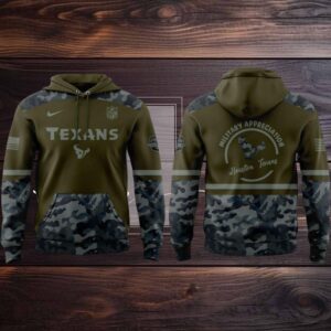 Houston Texans Military Appreciation Month 2025 Veteran Honor Hoodie T Shirt
