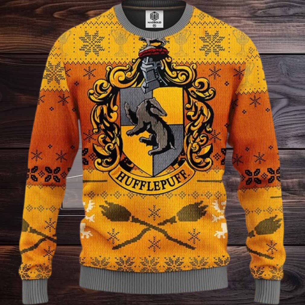 Hufflepuff Ugly Christmas Sweater Amazing Gift Funny Ugly Sweater Hufflepuff Ugly Christmas Sweater Amazing Gift Funny Ugly Sweater