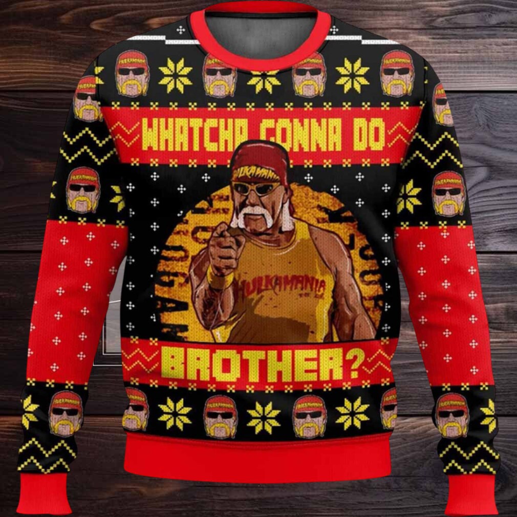 Hulk Hogan Whatcha Gonna Do Brother Ugly Christmas Sweater Hulk Hogan Whatcha Gonna Do Brother Ugly Christmas Sweater