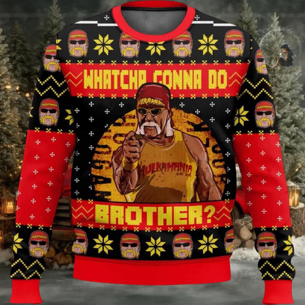 Hulk Hogan Whatcha Gonna Do Brother Ugly Christmas Sweater Hulk Hogan Whatcha Gonna Do Brother Ugly Christmas Sweater
