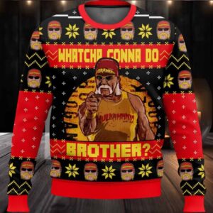Hulk Hogan Whatcha Gonna Do Brother Ugly Christmas Sweater
