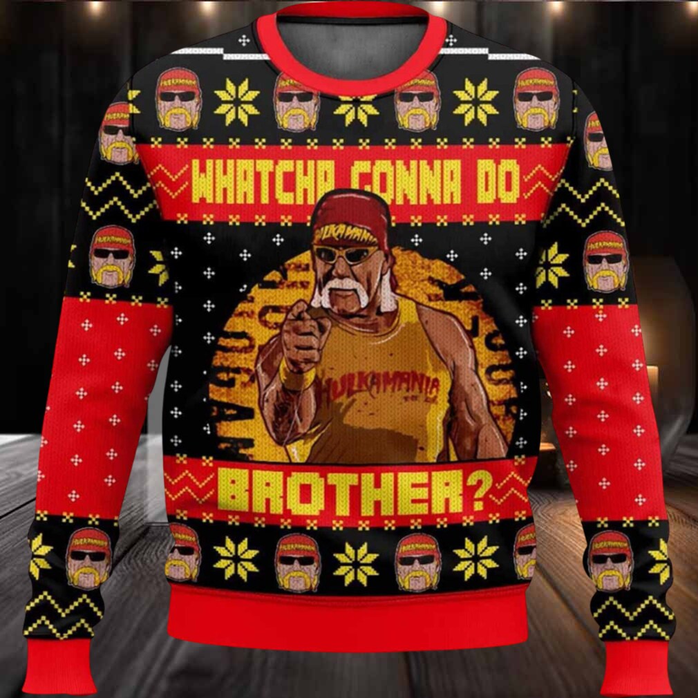 Hulk Hogan Whatcha Gonna Do Brother Ugly Christmas Sweater Hulk Hogan Whatcha Gonna Do Brother Ugly Christmas Sweater