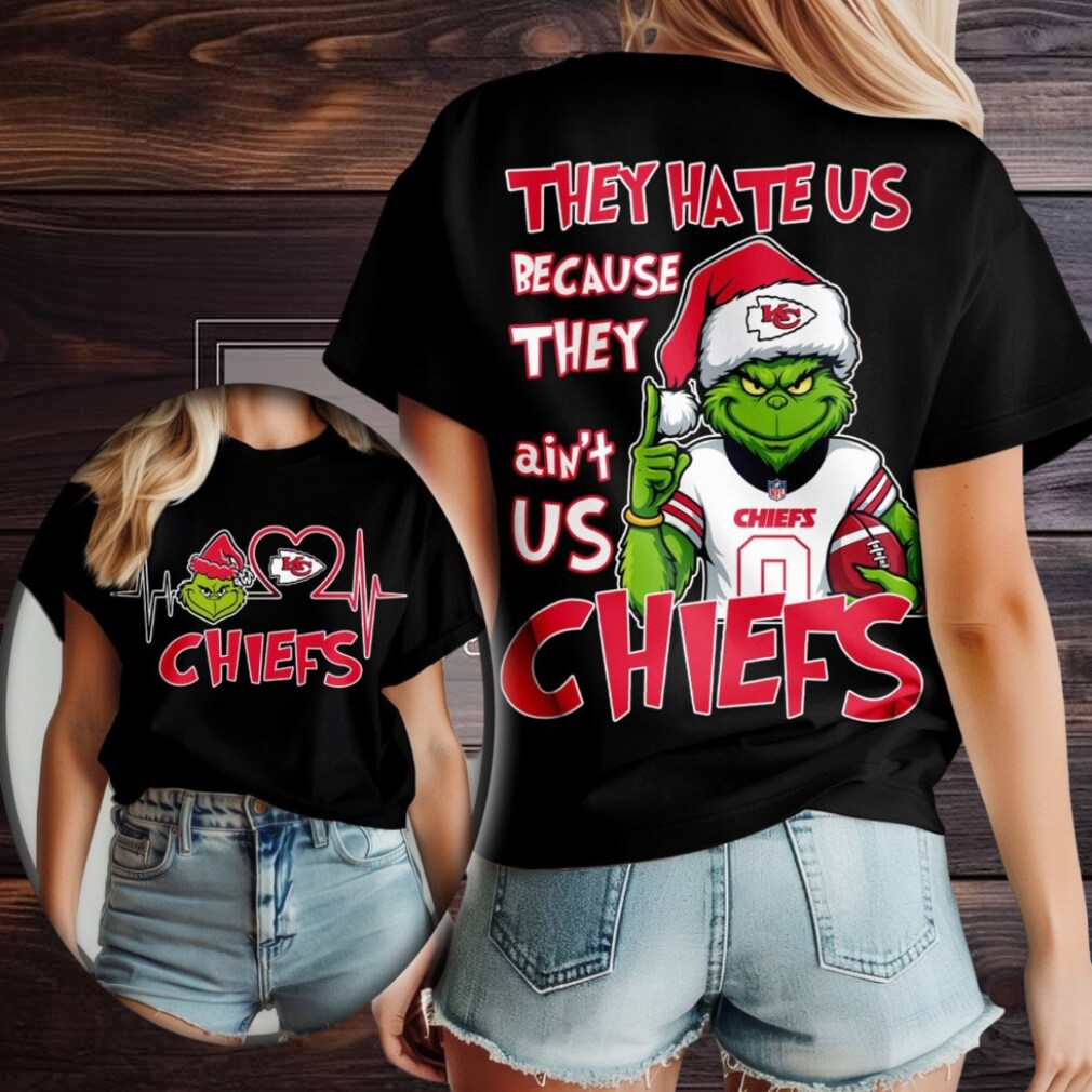 Kansas City Chiefs Grinch Santa They Hate Us Because They Ain’t Us Merry Christmas Shirt Kansas City Chiefs Grinch Santa They Hate Us Because They Ain’t Us Merry Christmas Shirt
